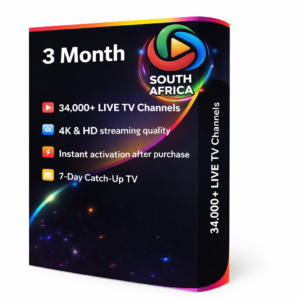 3 Month IPTV subscription packages in South Africa